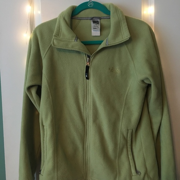 Light Green Fleece North-face Jacket - Picture 2 of 6